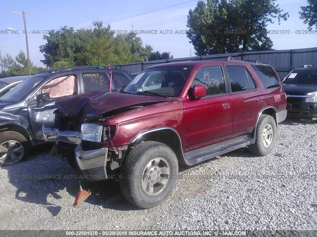 JT3HN86R7X0243974 - 1999 TOYOTA 4RUNNER SR5 MAROON photo 2