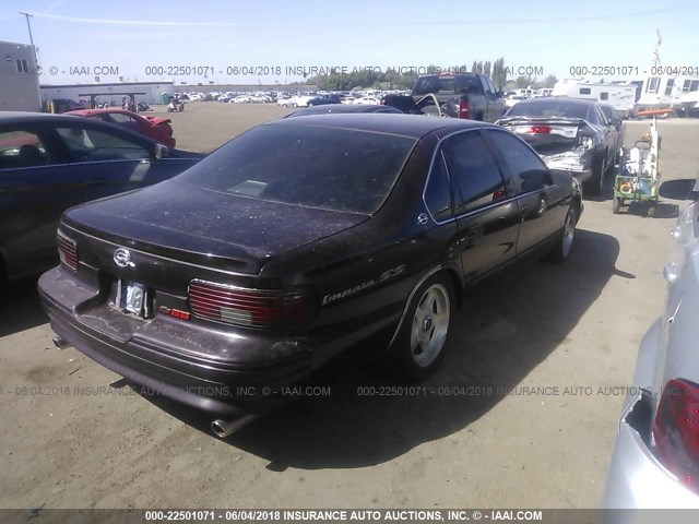 1G1BL52P4TR123073 - 1996 CHEVROLET CAPRICE / IMPALA CLASSIC/SS MAROON photo 4