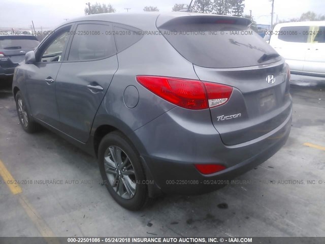 KM8JT3AF9EU850110 - 2014 HYUNDAI TUCSON GLS GRAY photo 3