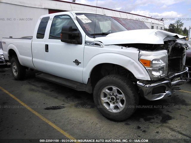 1FT8X3BT0BEB75054 - 2011 FORD F350 SUPER DUTY WHITE photo 1