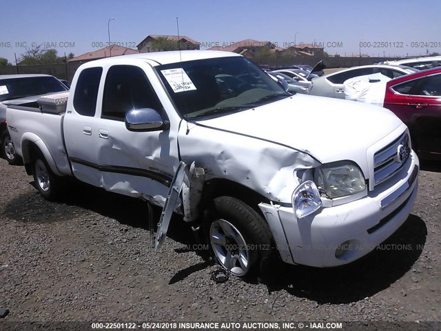 5TBRT34106S478811 - 2006 TOYOTA TUNDRA ACCESS CAB SR5 WHITE photo 1