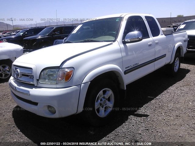 5TBRT34106S478811 - 2006 TOYOTA TUNDRA ACCESS CAB SR5 WHITE photo 2