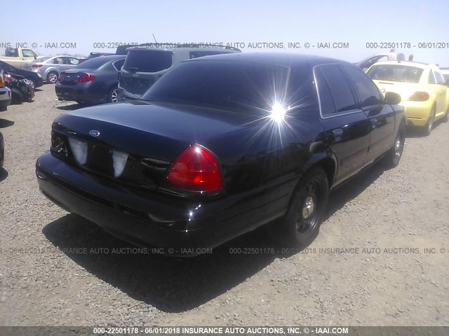 2FABP7BV9BX104891 - 2011 FORD CROWN VICTORIA POLICE INTERCEPTOR BLACK photo 4