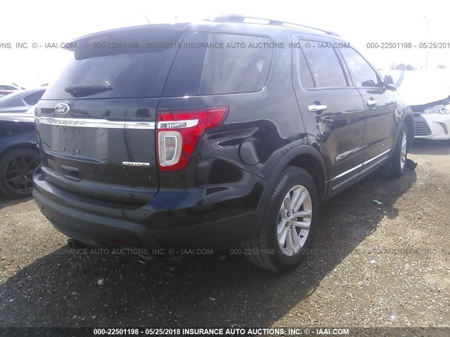 1FM5K7D81DGC49912 - 2013 FORD EXPLORER XLT BLACK photo 4