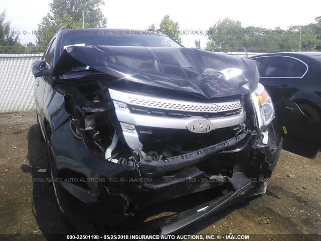 1FM5K7D81DGC49912 - 2013 FORD EXPLORER XLT BLACK photo 6