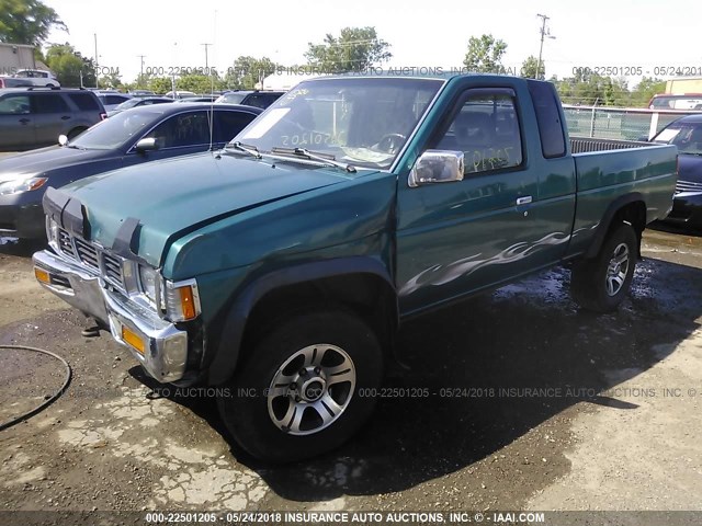 1N6SD16Y8VC338054 - 1997 NISSAN TRUCK KING CAB SE/KING CAB XE GREEN photo 2