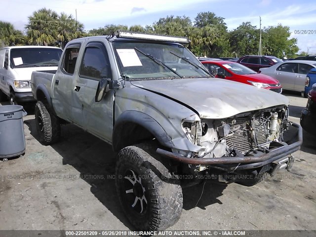 5TEGN92N03Z226024 - 2003 TOYOTA TACOMA DOUBLE CAB PRERUNNER SILVER photo 1