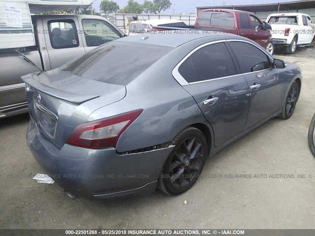 1N4AA5AP3AC800808 - 2010 NISSAN MAXIMA S/SV GRAY photo 4