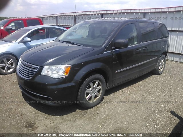 2C4RC1BG0CR234180 - 2012 CHRYSLER TOWN & COUNTRY TOURING GRAY photo 2