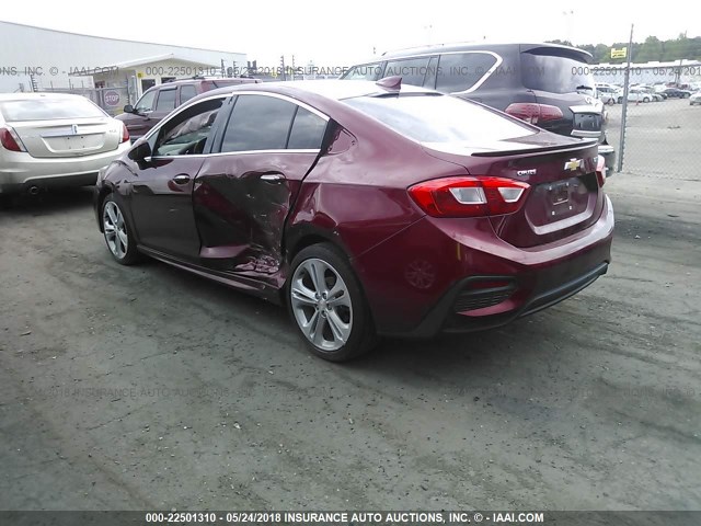 1G1BF5SM8H7165679 - 2017 CHEVROLET CRUZE PREMIER RED photo 3