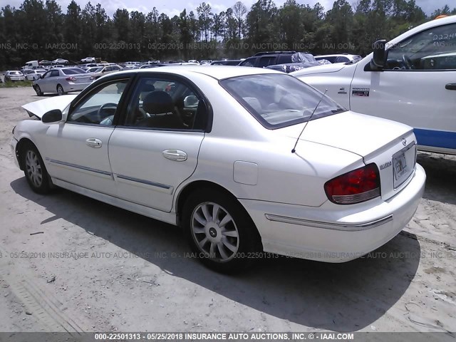 KMHWF35H35A137567 - 2005 HYUNDAI SONATA GLS/LX WHITE photo 3