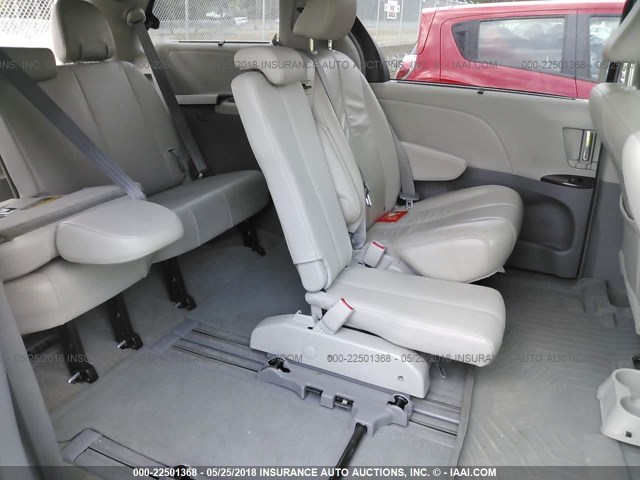 5TDYK3DC6CS259435 - 2012 TOYOTA SIENNA XLE/LIMITED GOLD photo 8