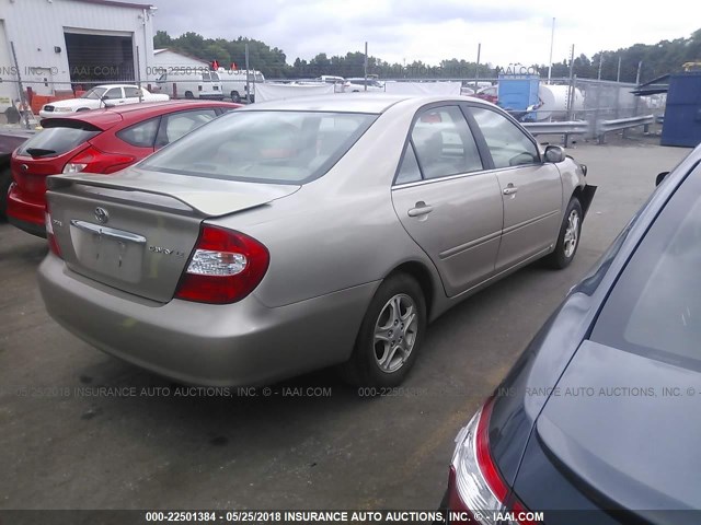 4T1BE32KX4U798401 - 2004 TOYOTA CAMRY LE/XLE/SE 金色 照片 4
