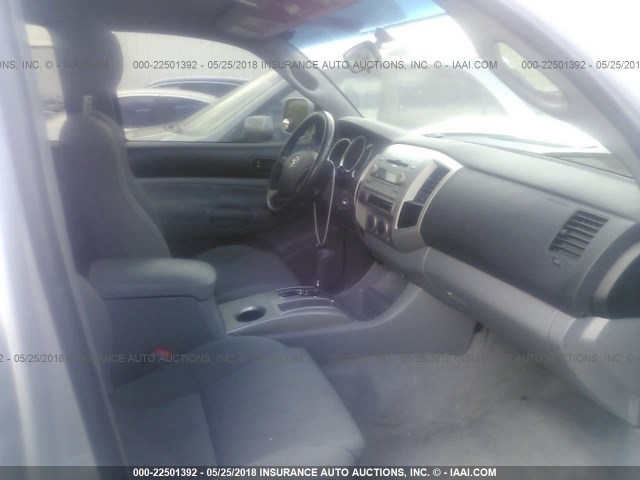 5TEJU62N35Z125912 - 2005 TOYOTA TACOMA DOUBLE CAB PRERUNNER SILVER photo 5