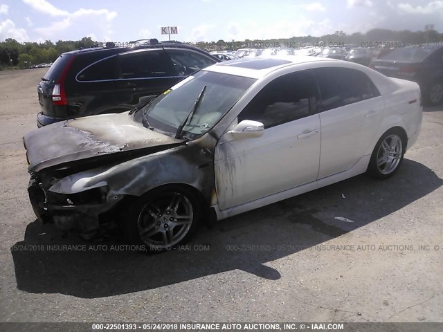 19UUA66248A029728 - 2008 ACURA TL WHITE photo 2