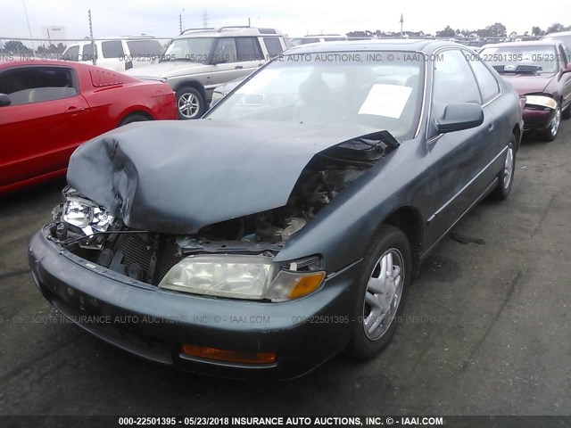 1HGCD7157TA032223 - 1996 HONDA ACCORD EX/EX-R GREEN photo 2