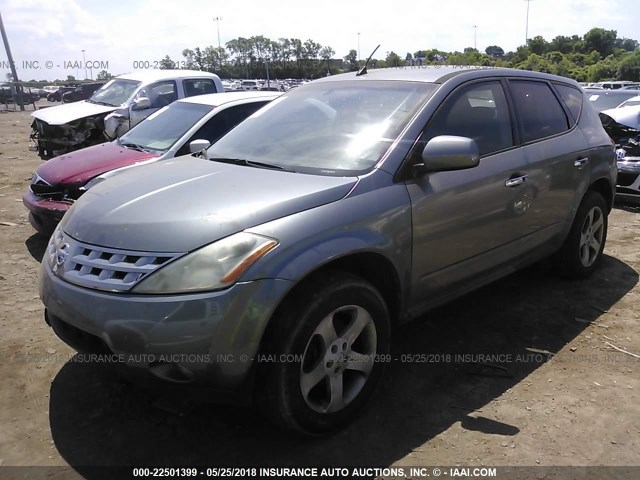 JN8AZ08T25W313357 - 2005 NISSAN MURANO SL/SE/S BROWN photo 2