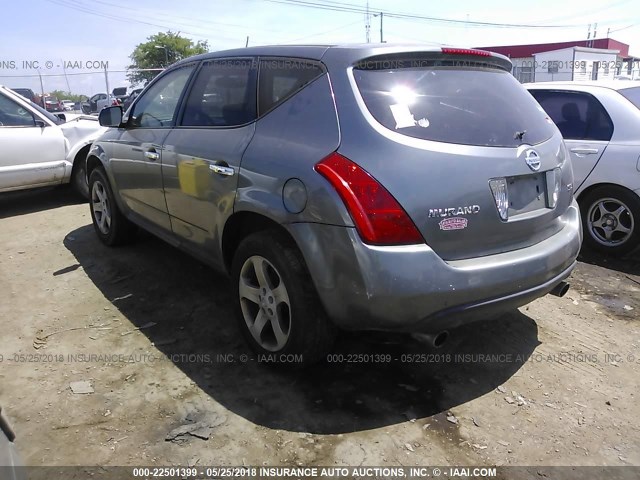 JN8AZ08T25W313357 - 2005 NISSAN MURANO SL/SE/S BROWN photo 3