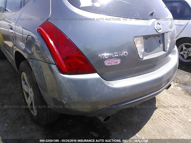 JN8AZ08T25W313357 - 2005 NISSAN MURANO SL/SE/S BROWN photo 6