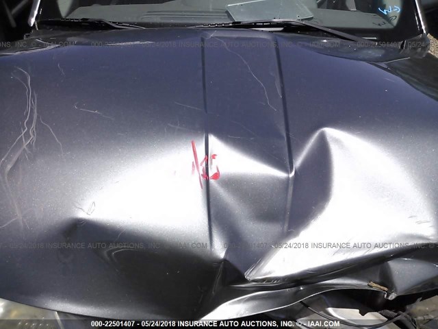 1G8AL55F96Z152718 - 2006 SATURN ION LEVEL 3 GRAY photo 10