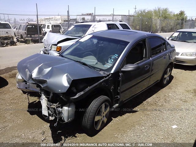 1G8AL55F96Z152718 - 2006 SATURN ION LEVEL 3 GRAY photo 2