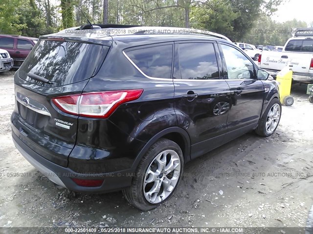 1FMCU0J9XEUB12587 - 2014 FORD ESCAPE TITANIUM BLACK photo 4