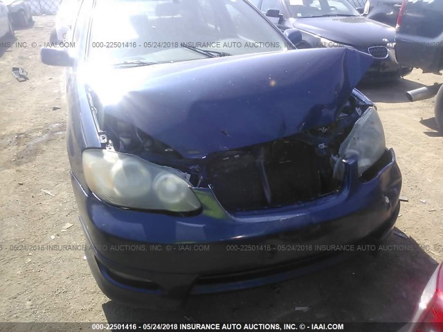 1NXBR32E65Z384161 - 2005 TOYOTA COROLLA CE/LE/S BLUE photo 6