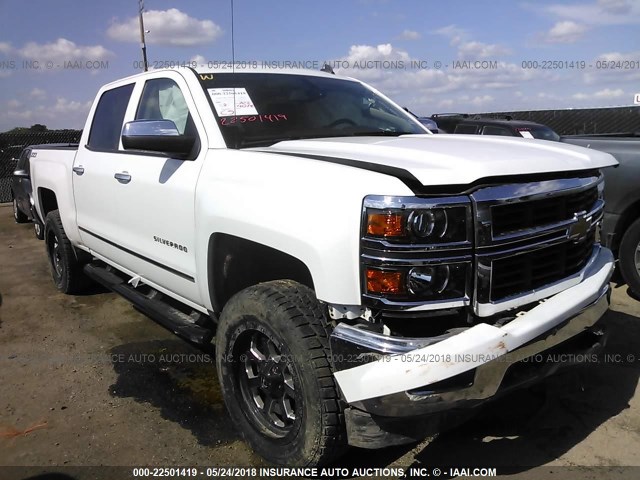 3GCUKSEC6EG117904 - 2014 CHEVROLET SILVERADO K1500 LTZ WHITE photo 1