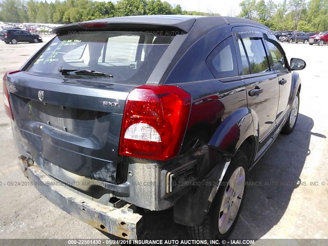 1B3HB48B67D249319 - 2007 DODGE CALIBER SXT BLUE photo 4