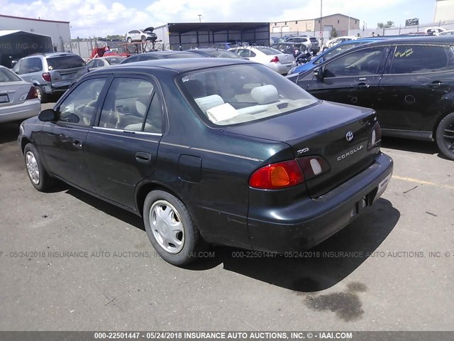 2T1BR12E4XC244781 - 1999 TOYOTA COROLLA VE/CE/LE 绿色 照片 3