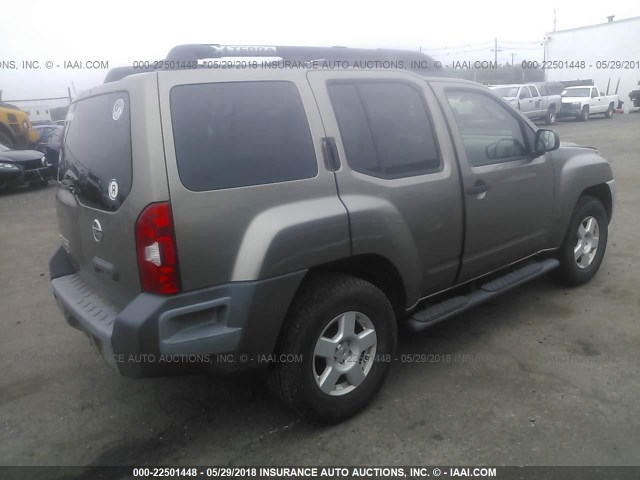 5N1AN08W16C516403 - 2006 NISSAN XTERRA OFF ROAD/S/SE BROWN photo 4