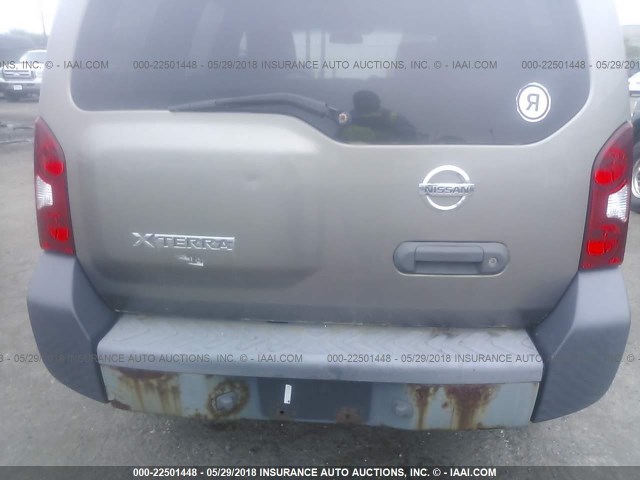 5N1AN08W16C516403 - 2006 NISSAN XTERRA OFF ROAD/S/SE BROWN photo 6