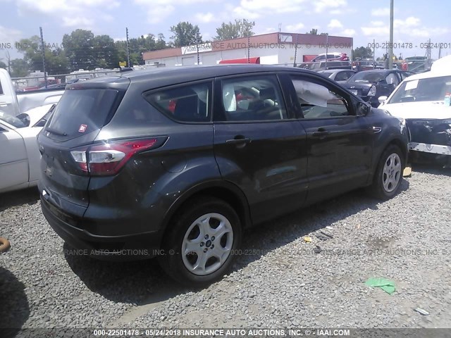 1FMCU0F71HUA45857 - 2017 FORD ESCAPE S GRAY photo 4