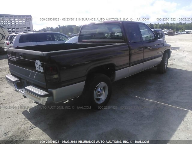 3B7HC12Z2YG120496 - 2000 DODGE RAM 1500 MAROON photo 4