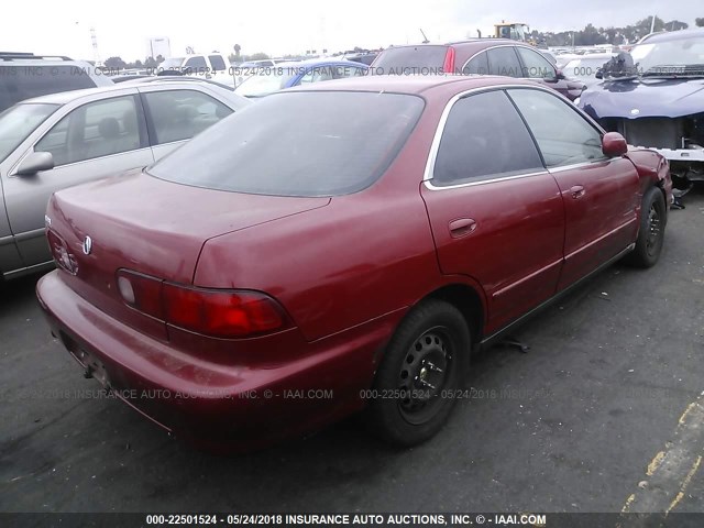 JH4DB7650YS004264 - 2000 ACURA INTEGRA LS RED photo 4