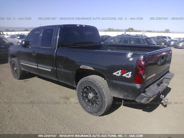 1GCEK19B15E108924 - 2005 CHEVROLET SILVERADO K1500 BLACK photo 3