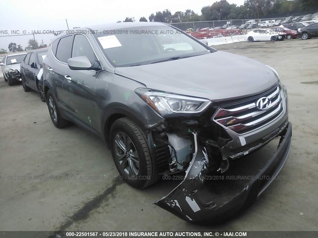 5XYZT3LBXGG321187 - 2016 HYUNDAI SANTA FE SPORT  GRAY photo 1