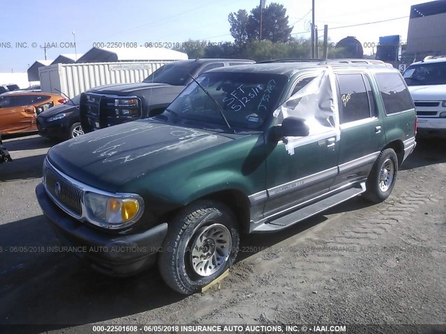 4M2ZU54EXXUJ35787 - 1999 MERCURY MOUNTAINEER  GREEN photo 2