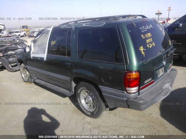 4M2ZU54EXXUJ35787 - 1999 MERCURY MOUNTAINEER  GREEN photo 3