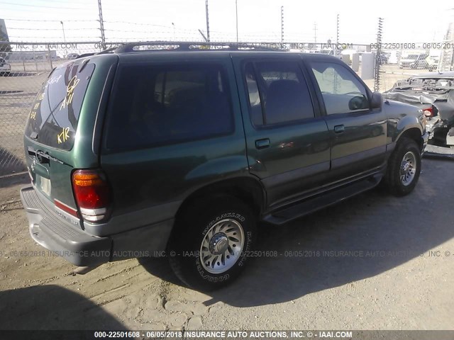 4M2ZU54EXXUJ35787 - 1999 MERCURY MOUNTAINEER  GREEN photo 4