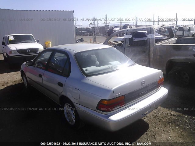1NXAE09E8PZ080585 - 1993 TOYOTA COROLLA LE/DX ვერცხლისფერი ფოტო 3
