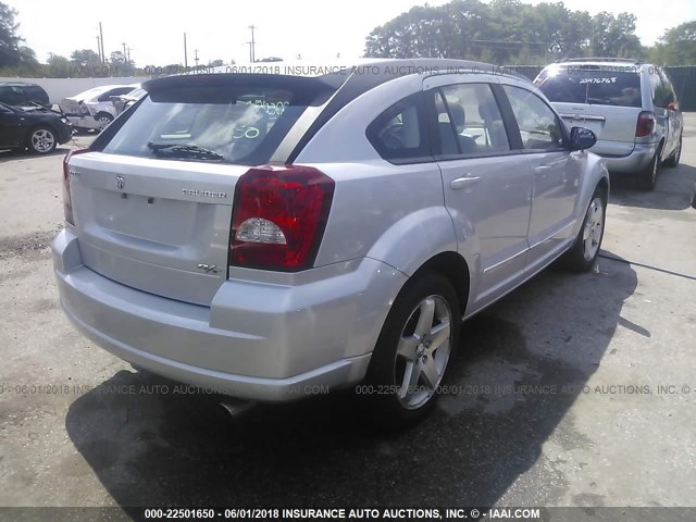 1B3HB78B69D224330 - 2009 DODGE CALIBER R/T SILVER photo 4