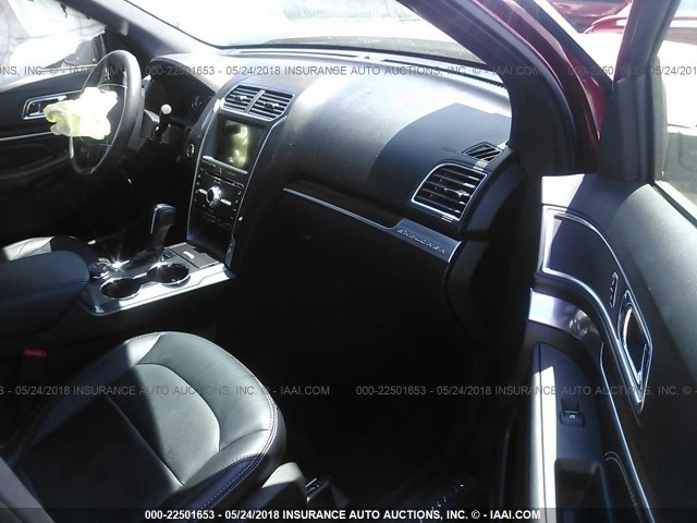 1FM5K8F89JGA20022 - 2018 FORD EXPLORER LIMITED 红色 照片 5