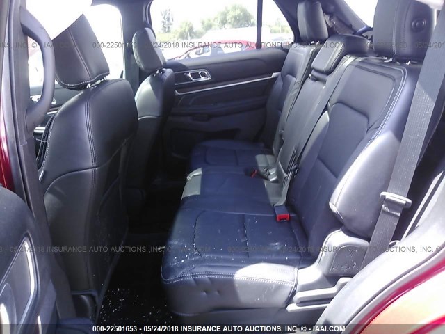 1FM5K8F89JGA20022 - 2018 FORD EXPLORER LIMITED 红色 照片 8