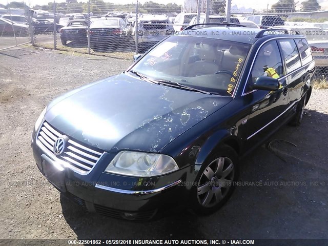 WVWWH63B62E055612 - 2002 VOLKSWAGEN PASSAT GLX 绿色 照片 2