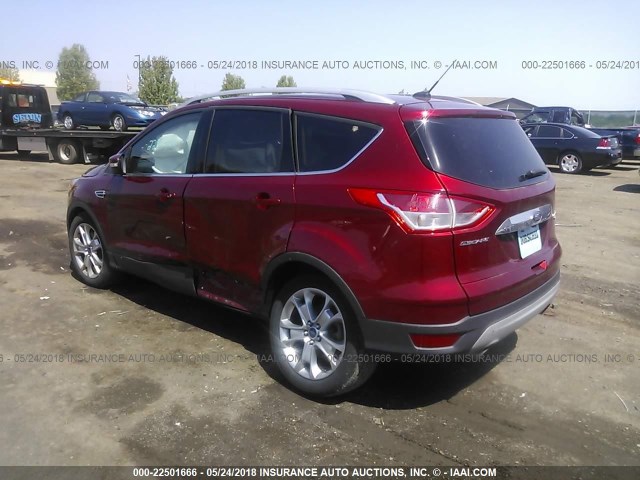 1FMCU9J96FUC73234 - 2015 FORD ESCAPE TITANIUM RED photo 3