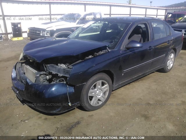 1G1ZT51866F171057 - 2006 CHEVROLET MALIBU LT BLUE photo 2