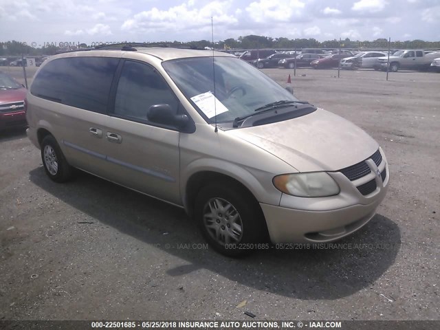 2B4GP44381R410409 - 2001 DODGE GRAND CARAVAN SPORT GOLD photo 1