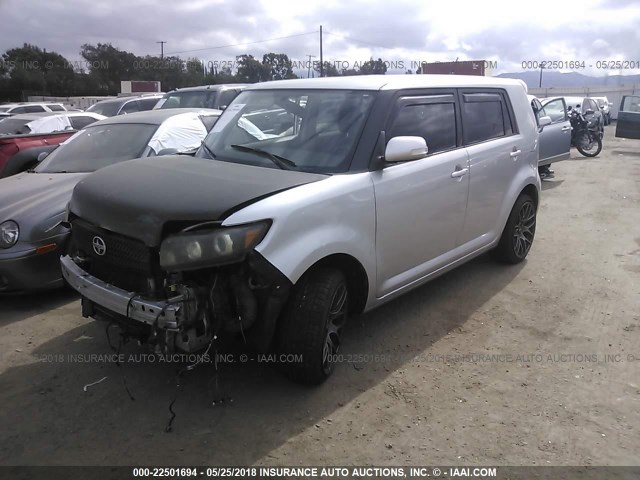 JTLKE50E281023406 - 2008 TOYOTA SCION XB ვერცხლისფერი ფოტო 2