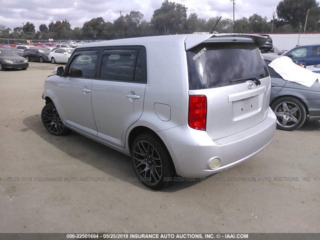 JTLKE50E281023406 - 2008 TOYOTA SCION XB ვერცხლისფერი ფოტო 3